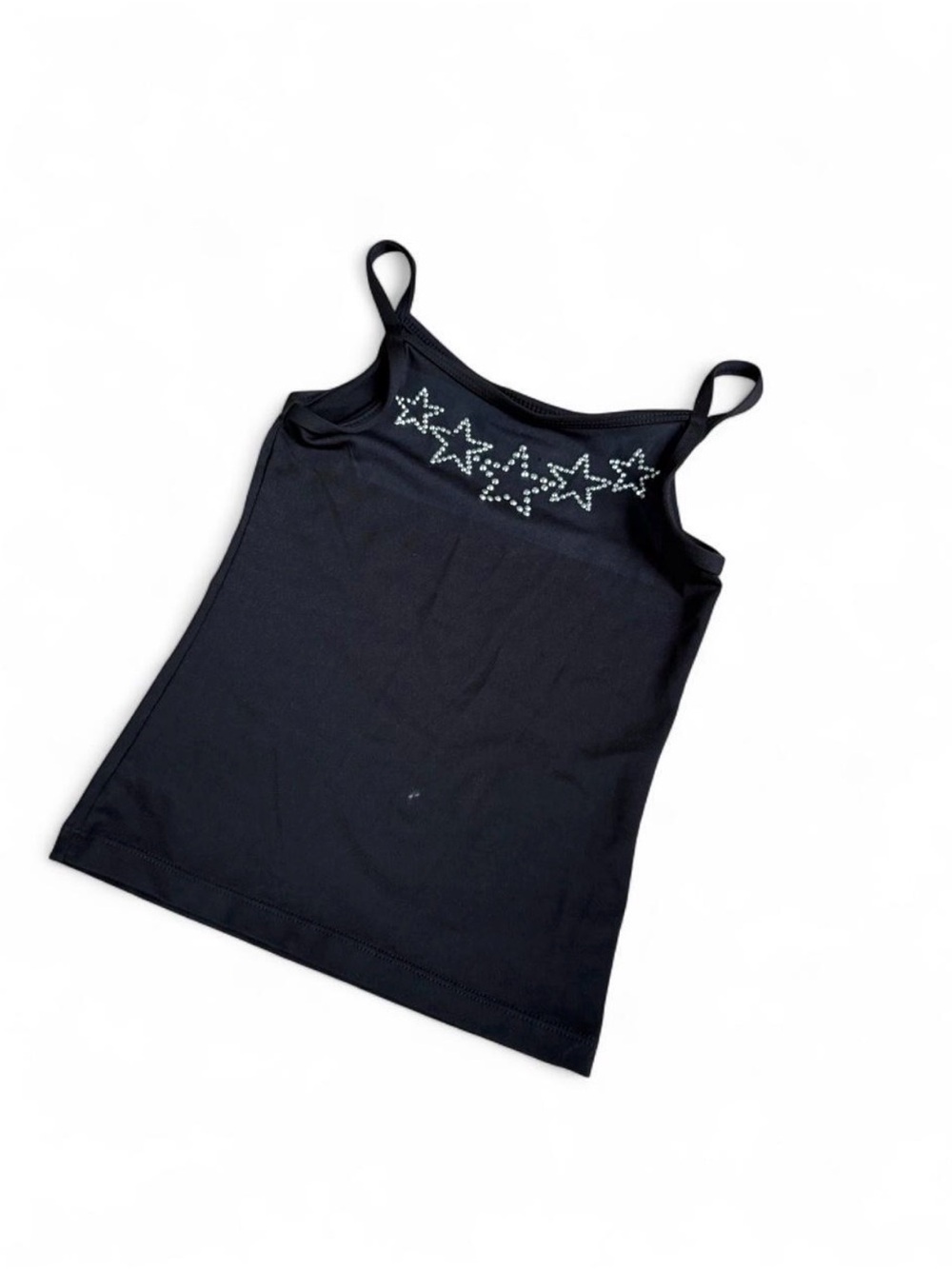Freestyle by Danskin Black Rhinestone Star Cami | Y2K Dance Tank | Size Small